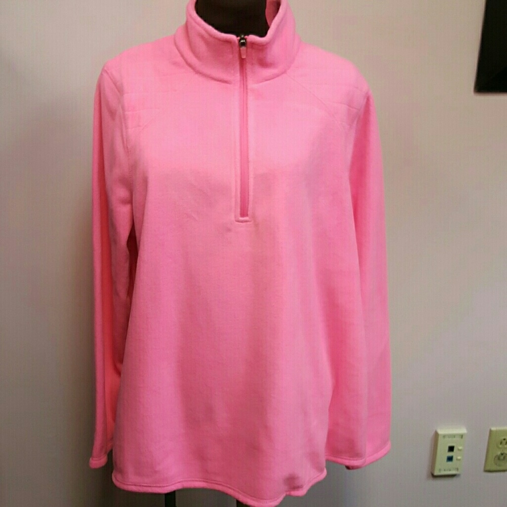 Pink fleece pullover NWT